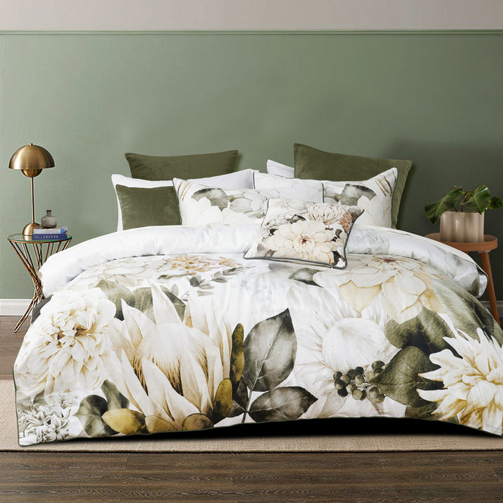 Giselle White Quilt Cover Set | Super King