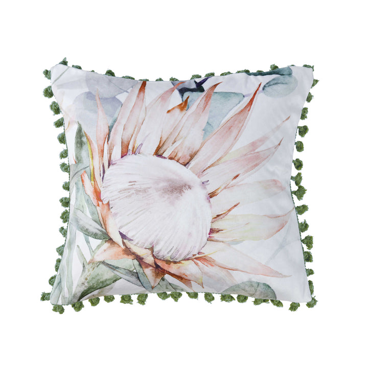 Bianca Helensvale White Square Filled Cushion | My Linen
