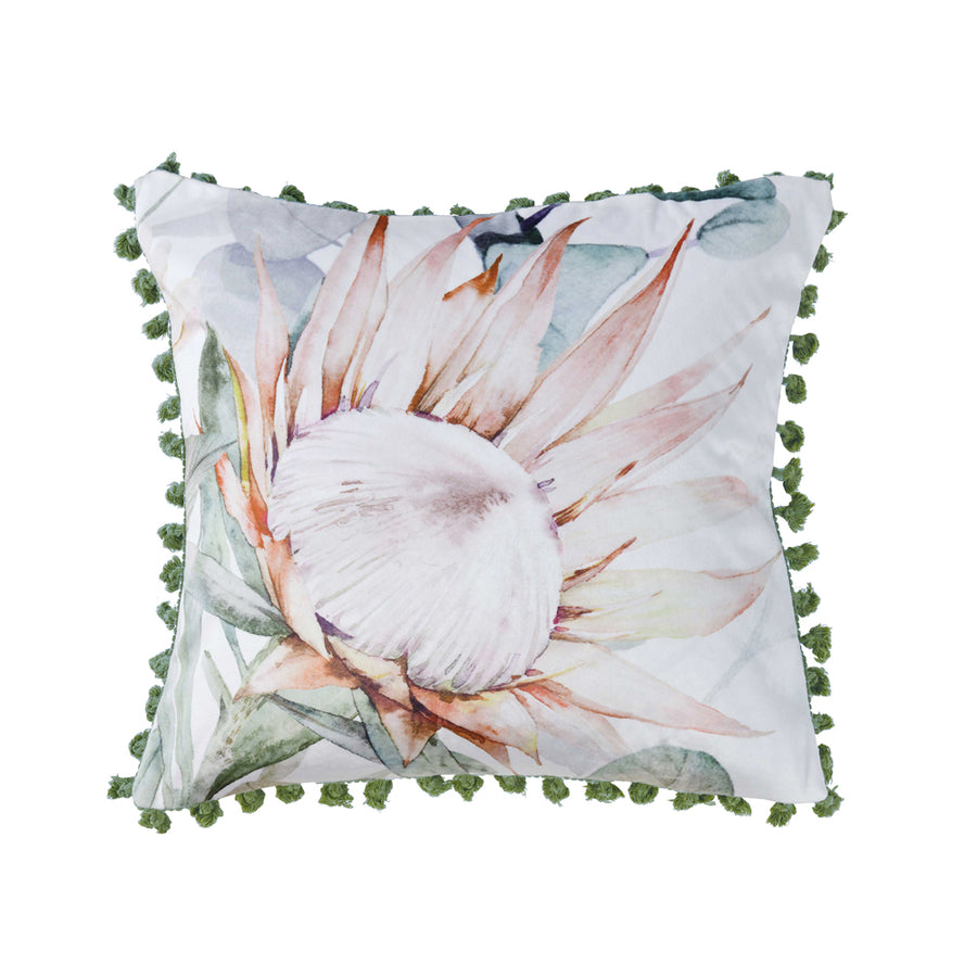 Bianca Helensvale White Square Filled Cushion | My Linen