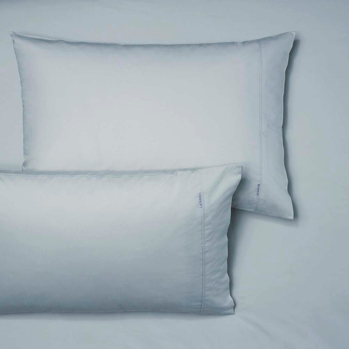 Heston 100% Cotton Percale Fitted Sheet & Pillowcase Combo 300TC Steel Blue | King Bed