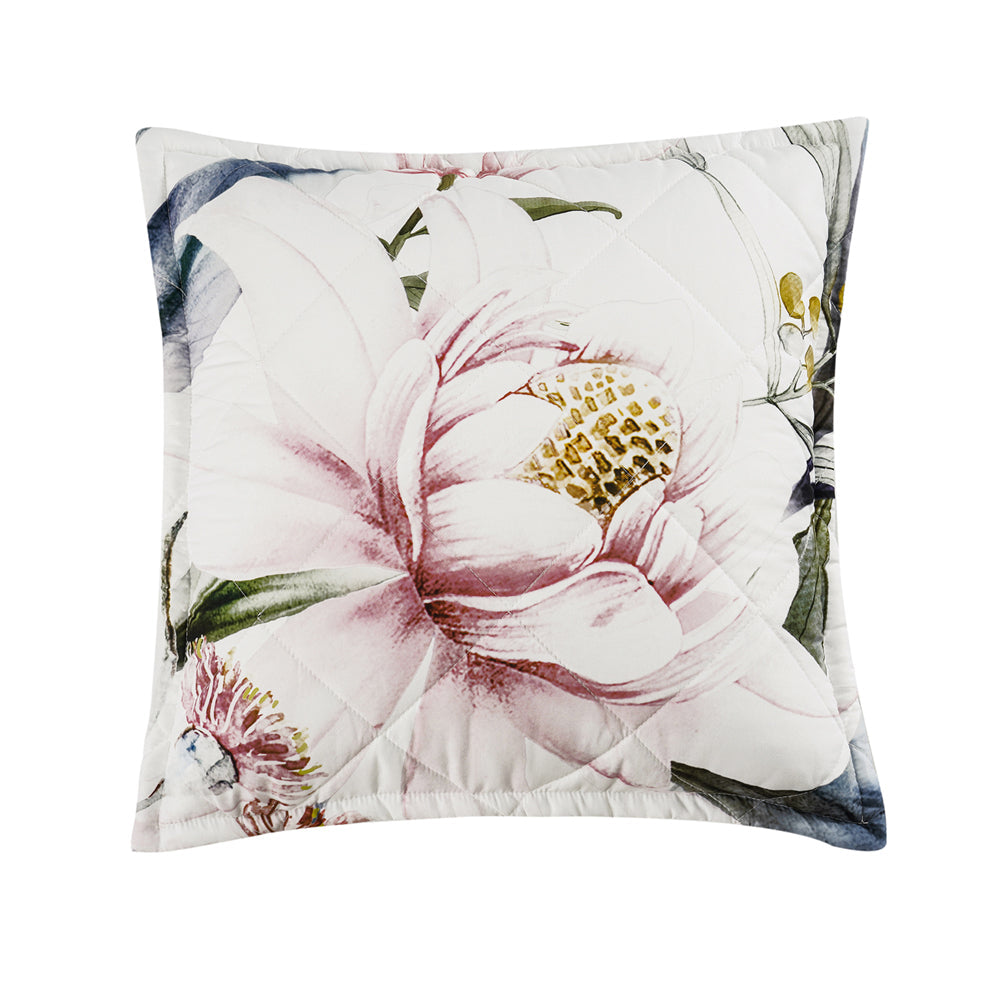 Indi White Square Filled Cushion