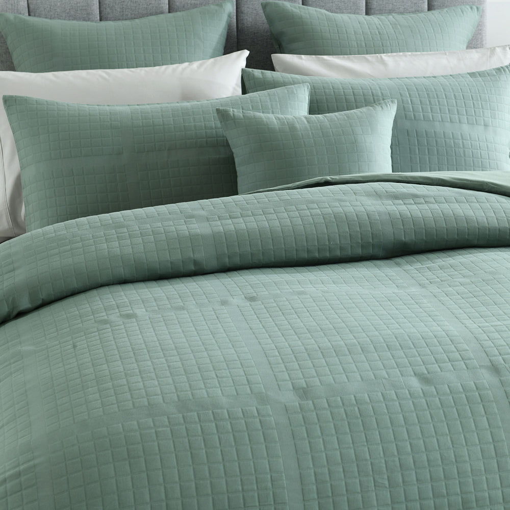 Jasper Green Quilt Cover Set | King Bed