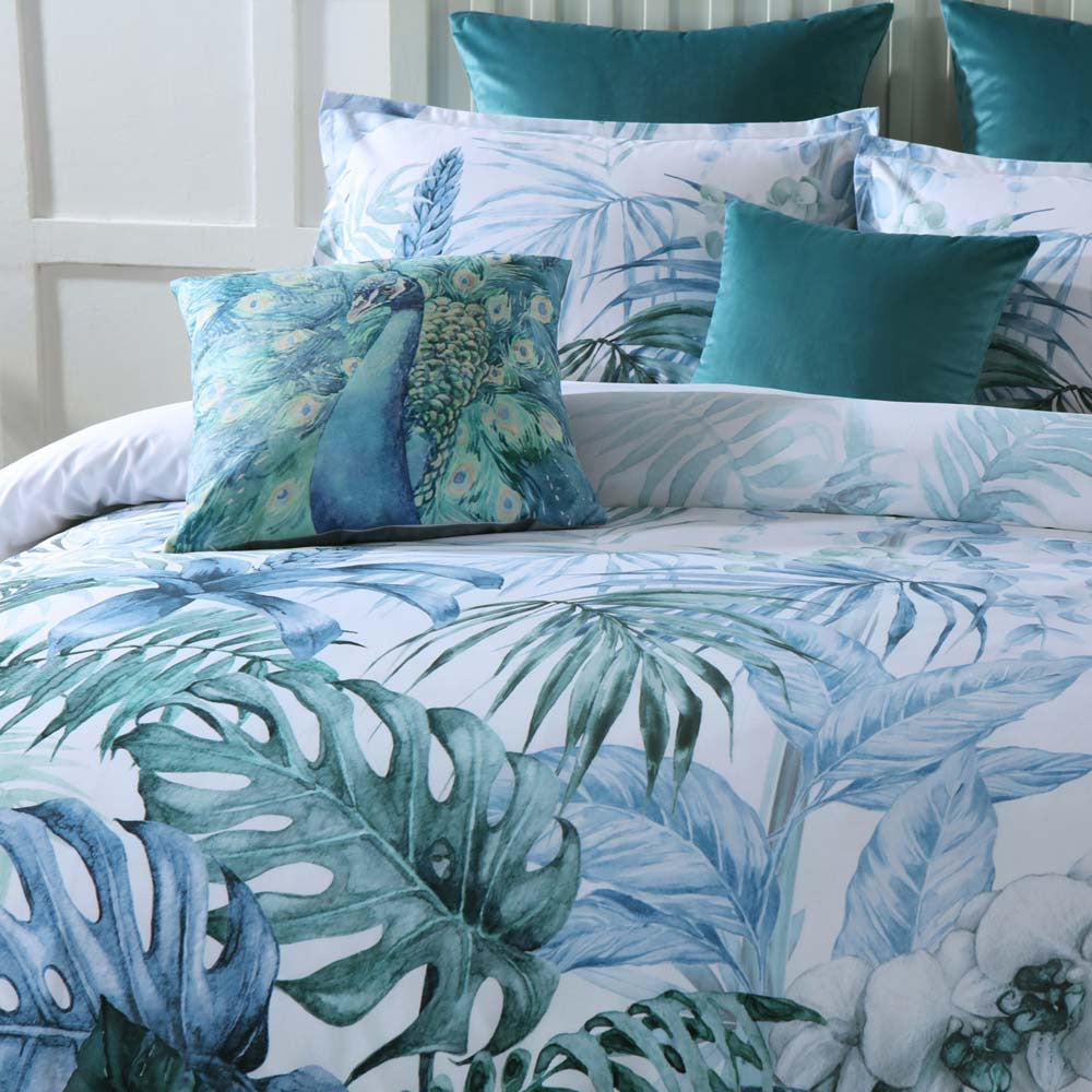 Kailua Teal Quilt Cover Set | Double Bed