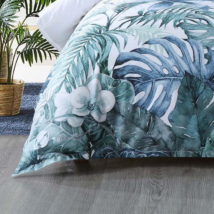 Kailua Teal Quilt Cover Set | Double Bed