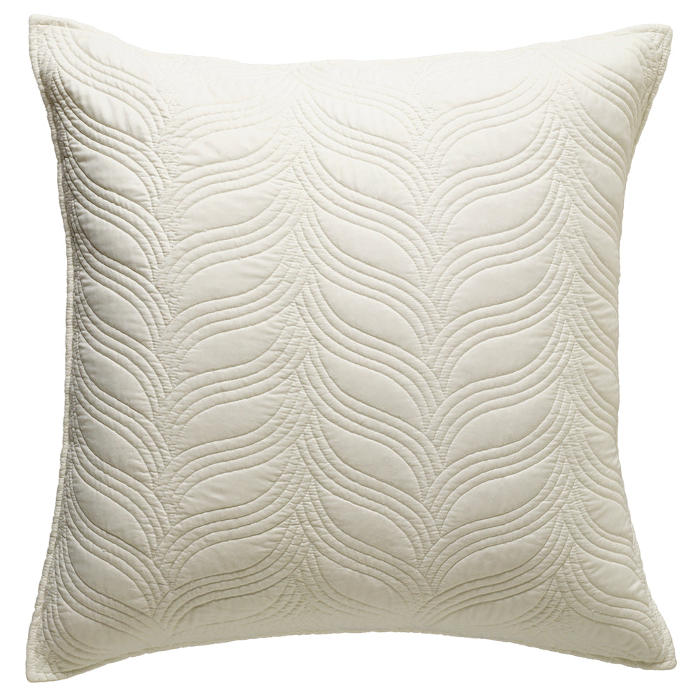 Kamala Cream Square Filled Cushion