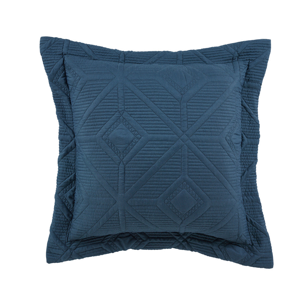 Kazimir Navy Square Filled Cushion