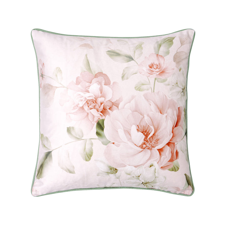 Layla White Square Filled Cushion