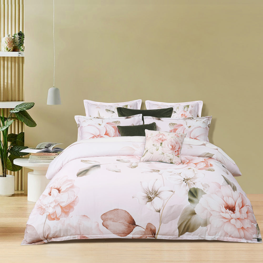 Layla White Quilt Cover Set | Queen Bed
