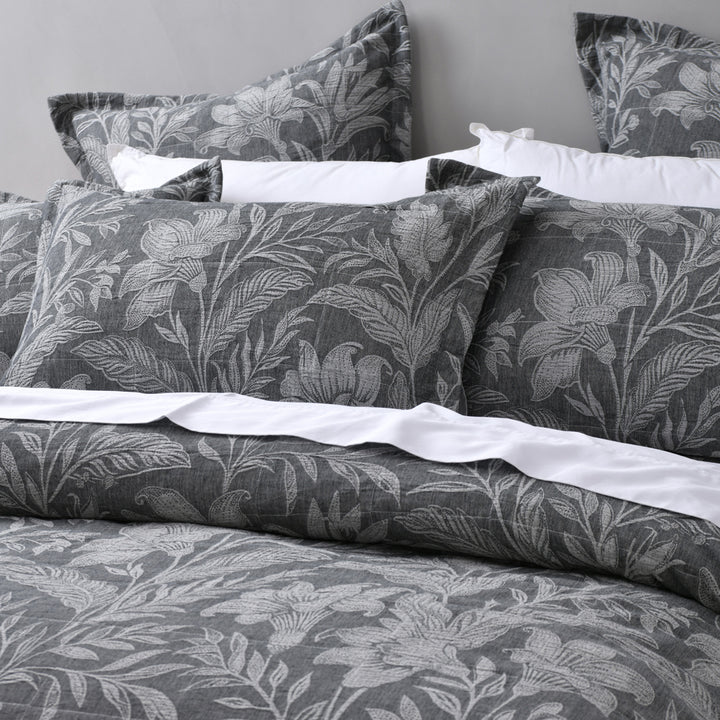 Bianca Maidstone Grey Bedspread Set Closeup | My Linen