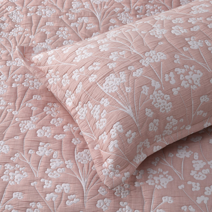 Bianca Myra Blush Bedspread Set Detail | My Linen