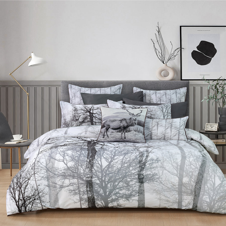Bianca Myrtleford Grey Quilt Cover Set | My Linen
