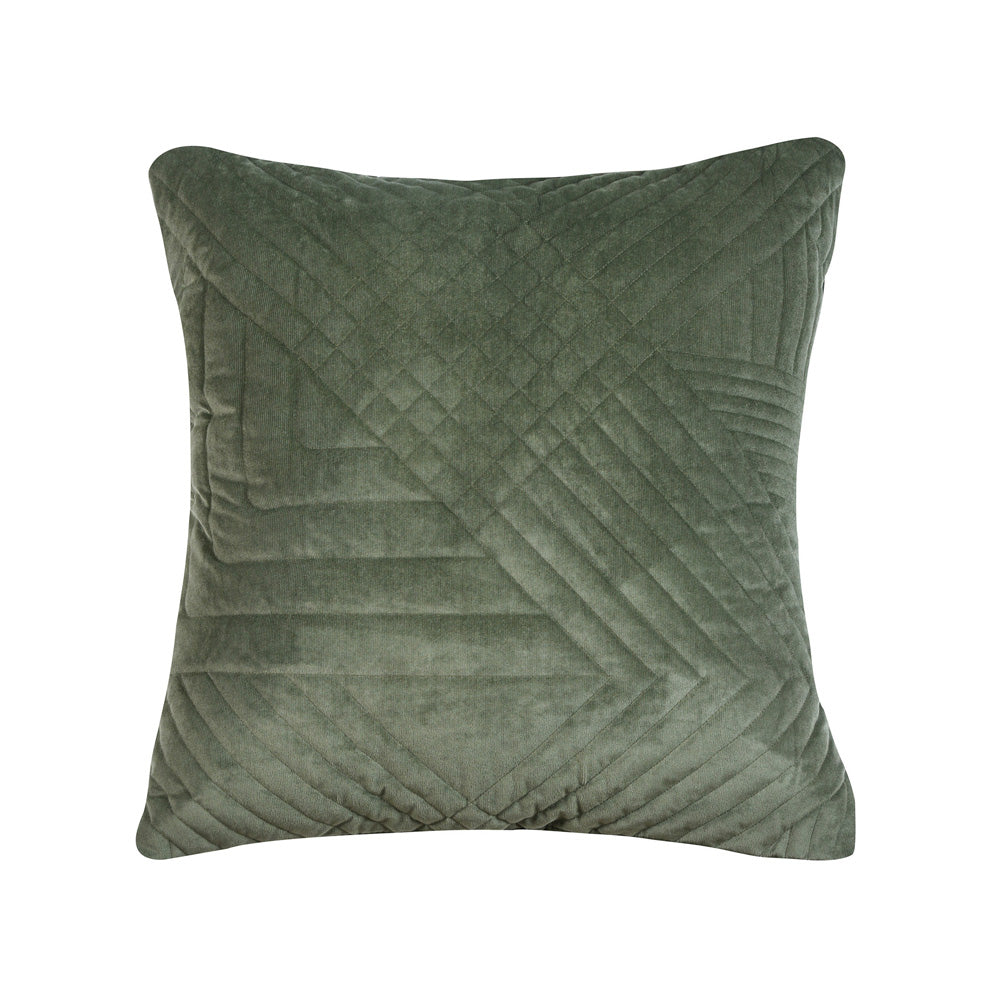 Navarro Olive Square Filled Cushion