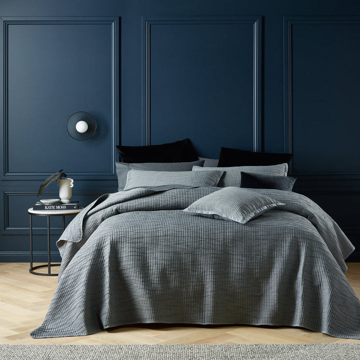 Orion Grey Coverlet Set | Single / Double Bed