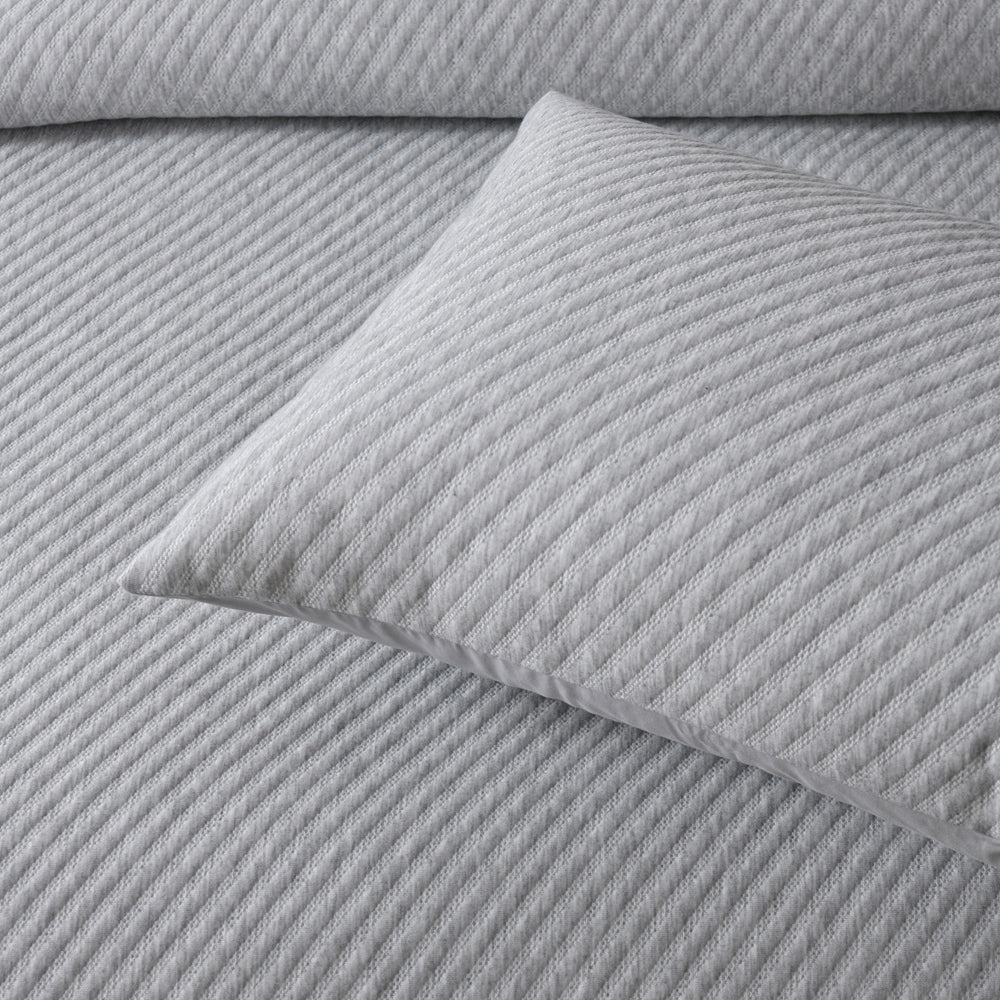 Bianca Pesaro Grey Marle Quilt Cover Set Detail | My Linen