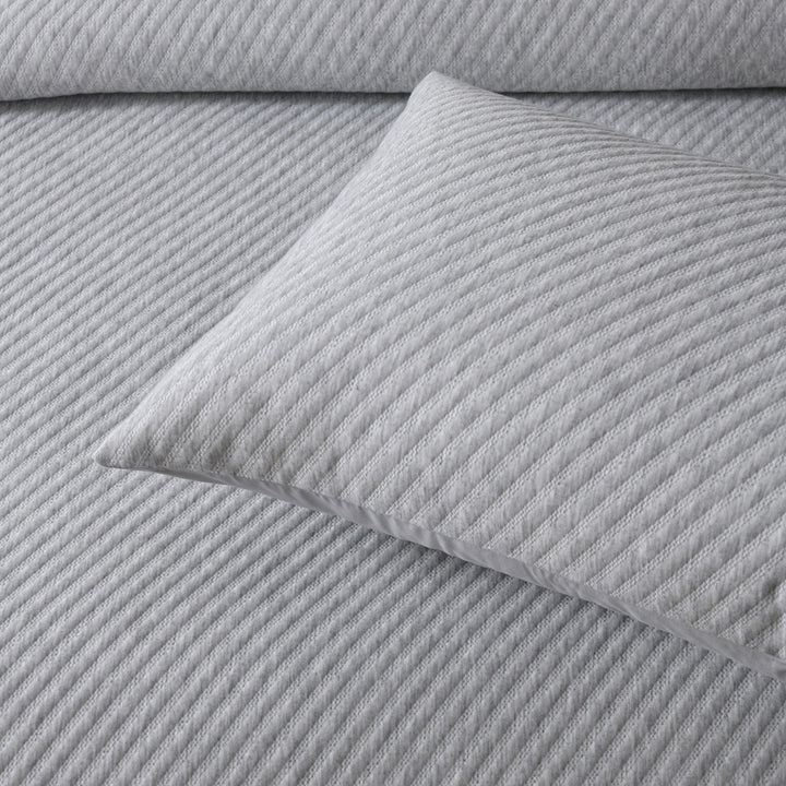 Bianca Pesaro Grey Marle Quilt Cover Set Detail | My Linen