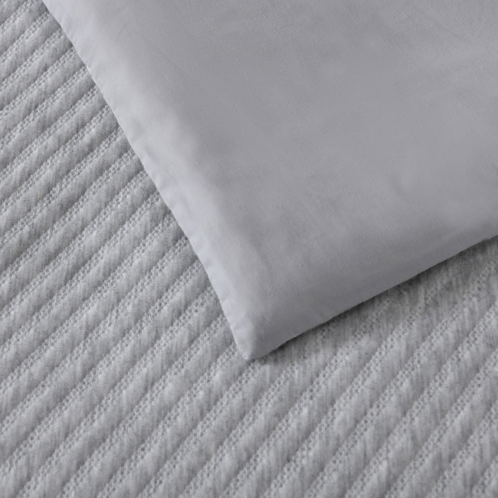 Bianca Pesaro Grey Marle Quilt Cover Set Reverse | My Linen