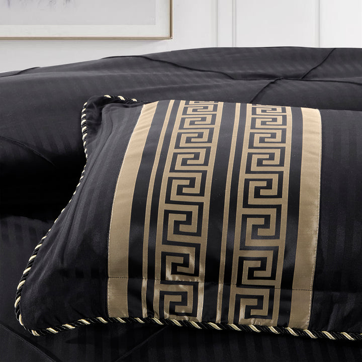 Bianca Raffaello Black 6pc Comforter Set Pillowcase | My Linen
