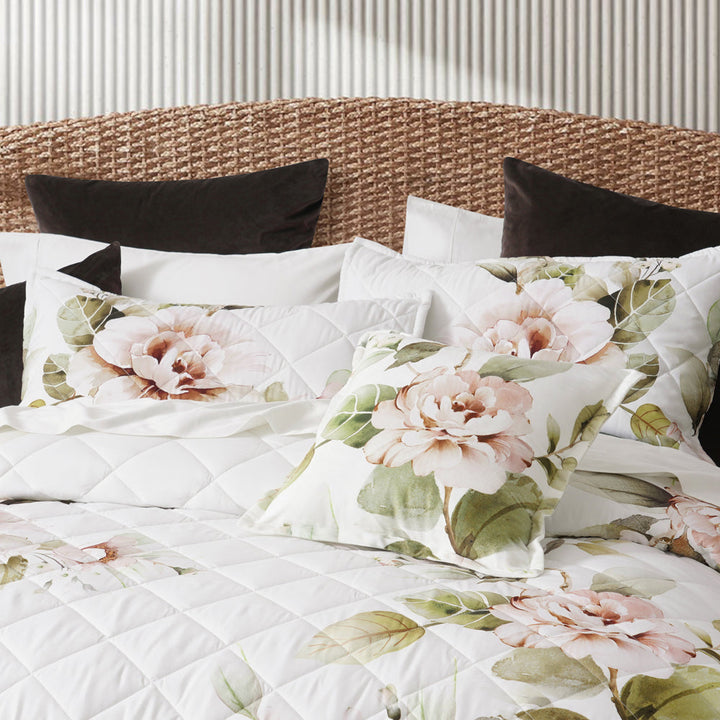 Rosalia White Coverlet Set | Single / Double Bed