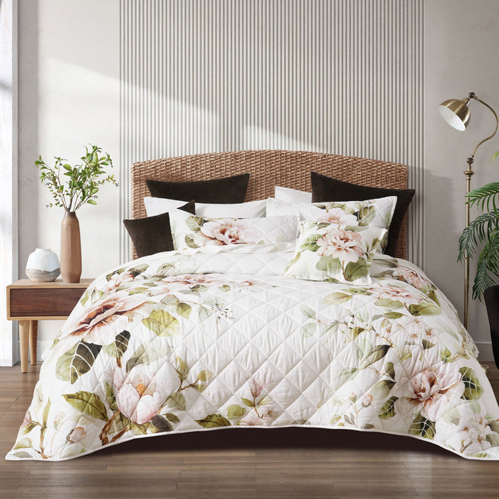 Rosalia White Coverlet Set | Single / Double Bed