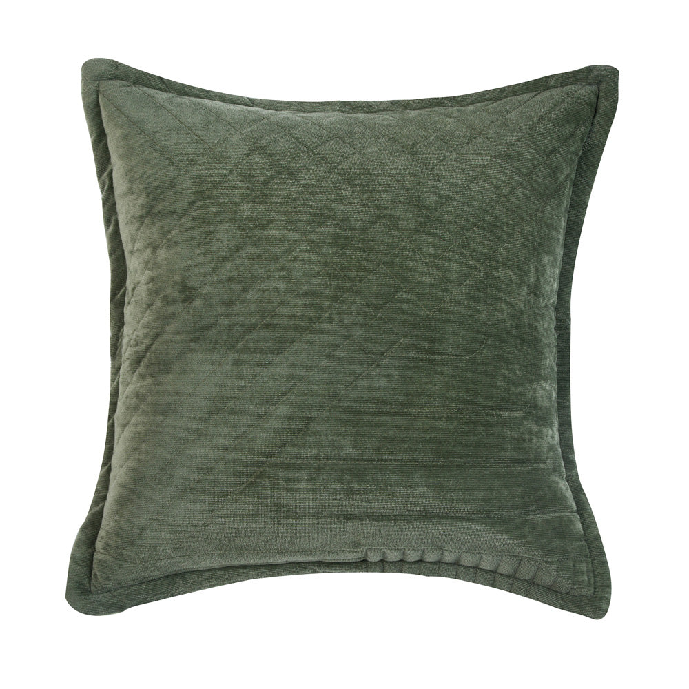 Samatra Olive Square Filled Cushion