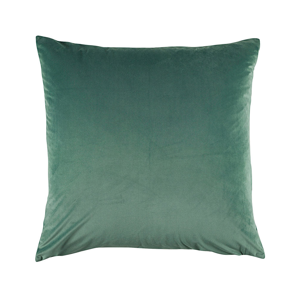 Vivid Sage Velvet Square Filled Cushion