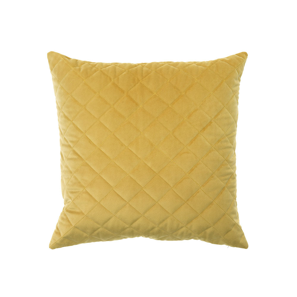 Vivid Gold Velvet Square Filled Cushion