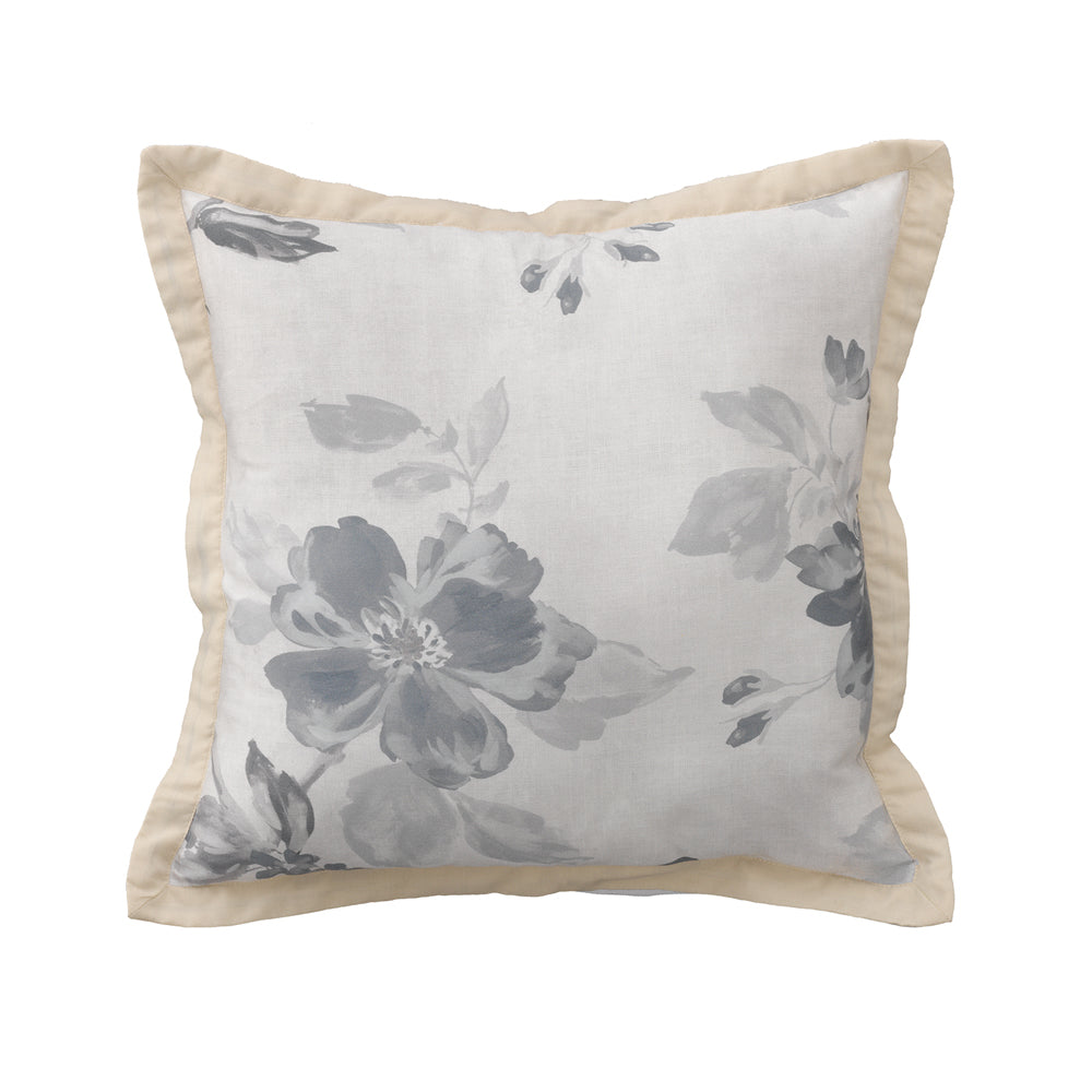 Rosetta Grey Square Filled Cushion