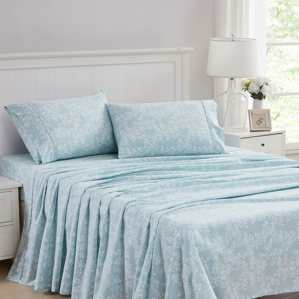 Burnham Spruce Green Sheet Set | King Bed