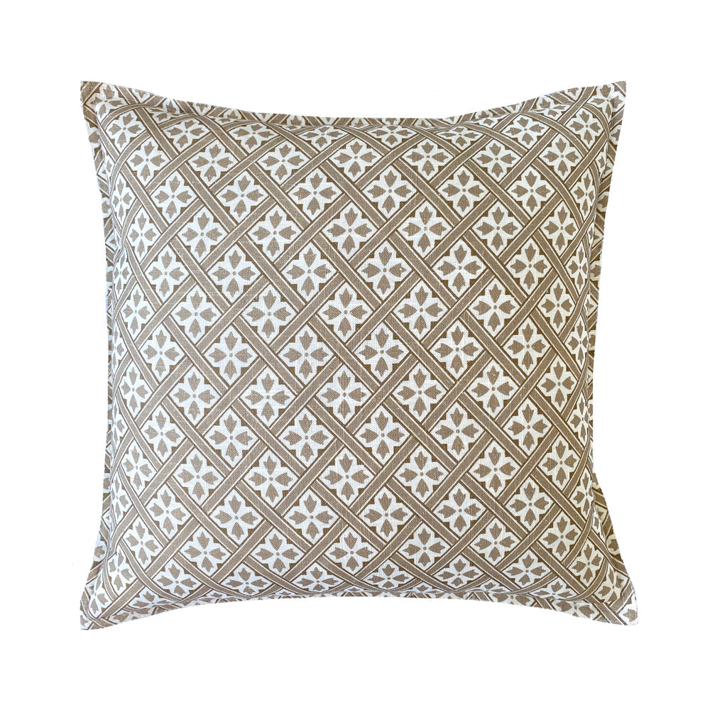 Mr Jones Truffle Square Filled Cushion