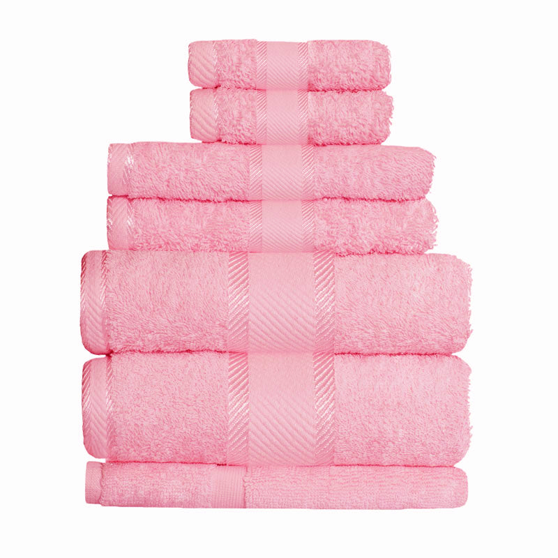 Kingtex 100% Combed Cotton 7pc Bath Sheet Set Lip Gloss | My Linen