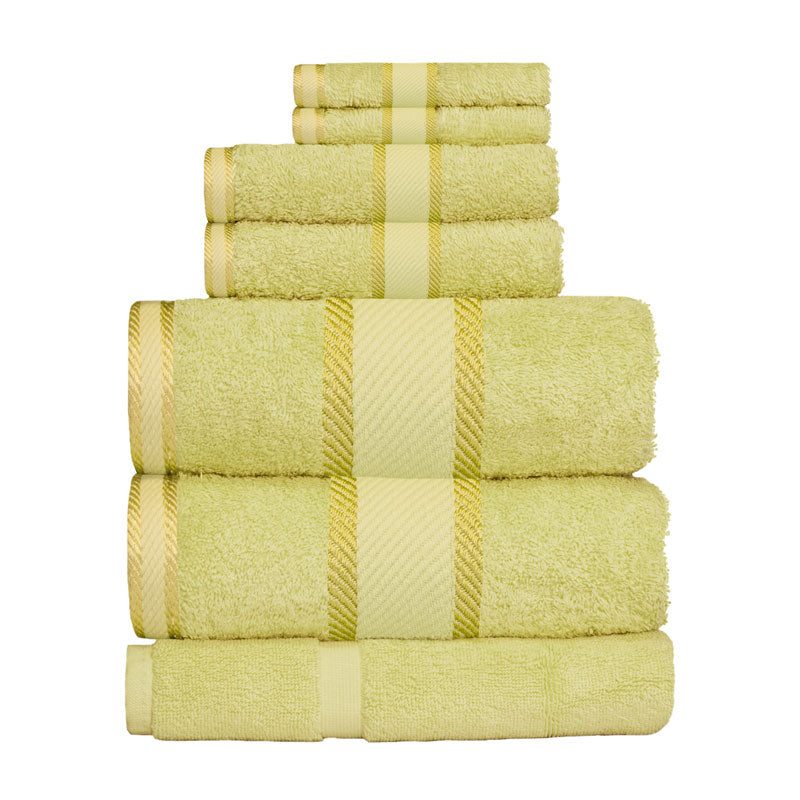 Kingtex 100% Combed Cotton 7pc Bath Sheet Set New Apple | My Linen