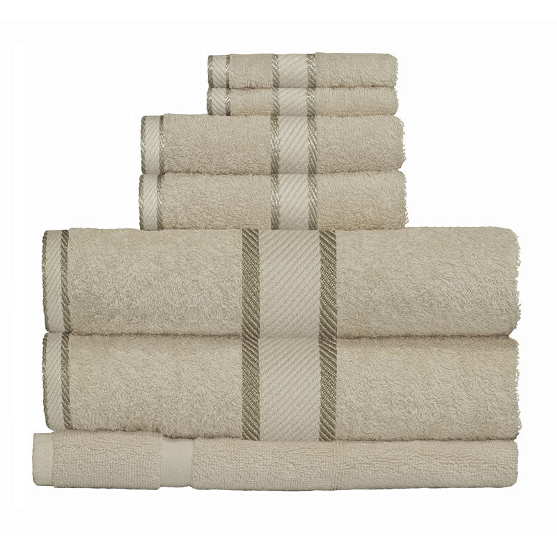 Kingtex 100% Combed Cotton 7pc Bath Towel Set Linen | My Linen