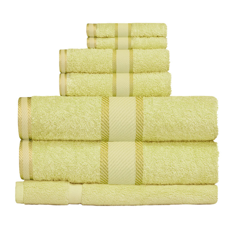 Kingtex 100% Combed Cotton 7pc Bath Towel Set New Apple | My Linen
