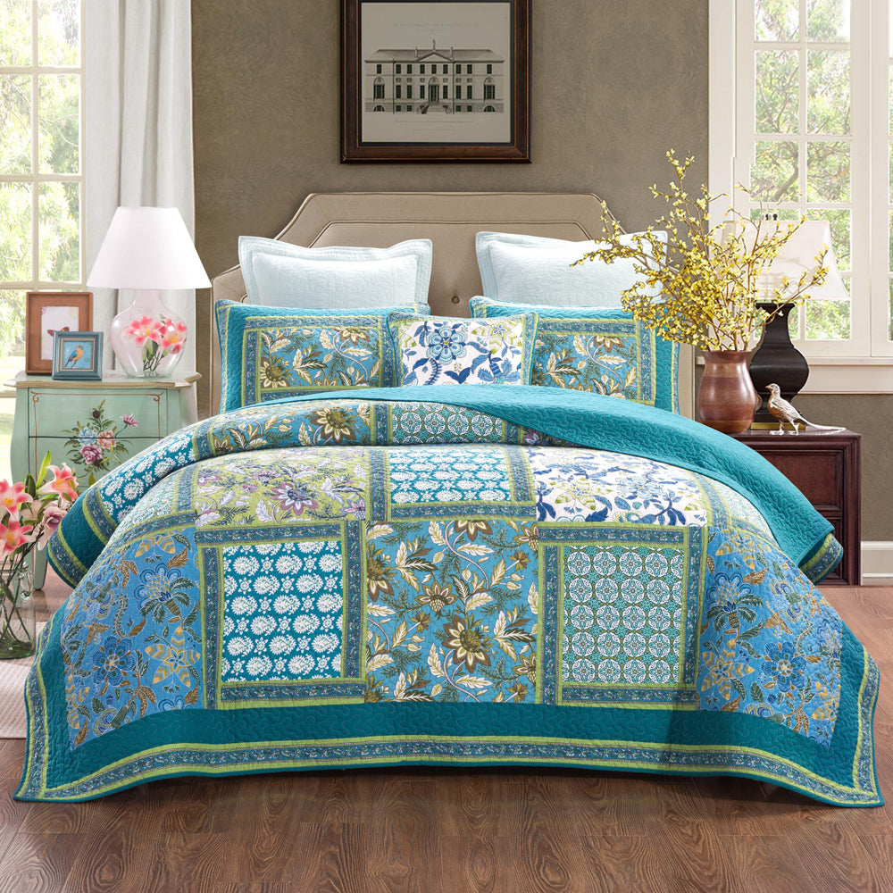 Aquamarine Coverlet Set | Super King