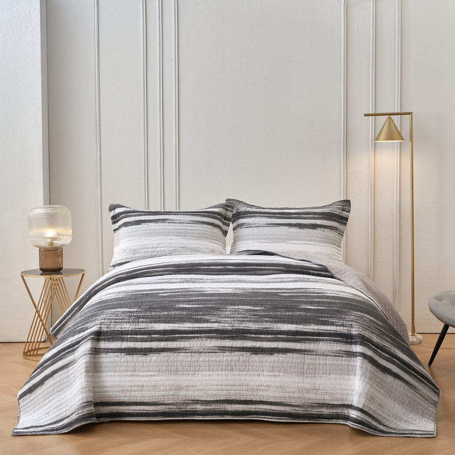 Classic Quilts Grey Innovations Coverlet Set | My Linen