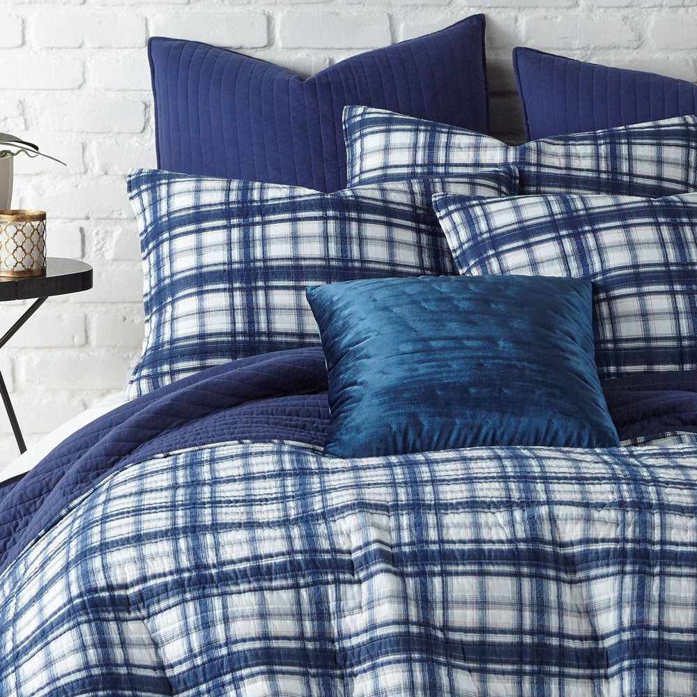 Robin Plaid Coverlet Set | King Bed