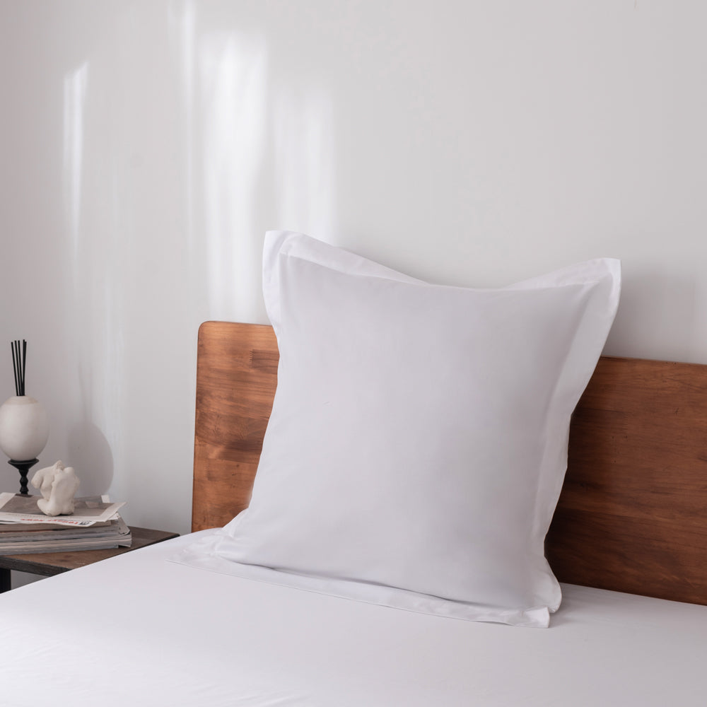 Casey Cotton European Pillowcase 400TC White