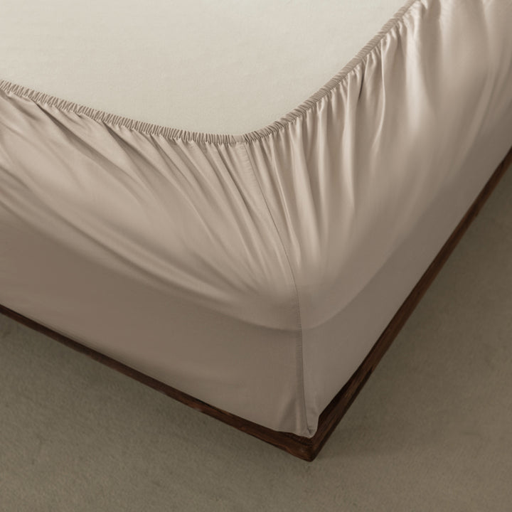 Casey Cotton Fitted Sheet 400TC Linen | King Single Bed 40cm