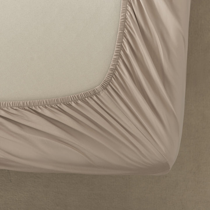 Casey Cotton Fitted Sheet 400TC Linen | Single Bed 40cm