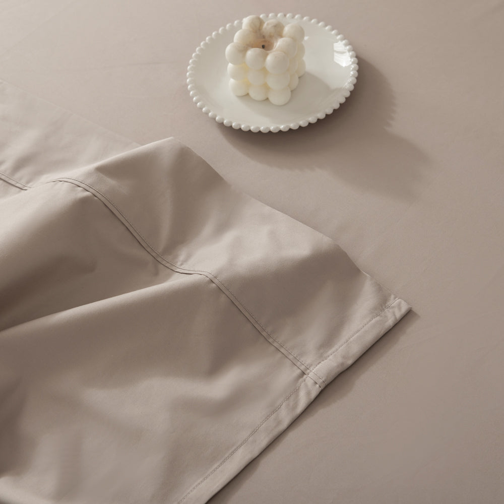 Casey Cotton Flat Sheet 400TC Linen | Double Bed