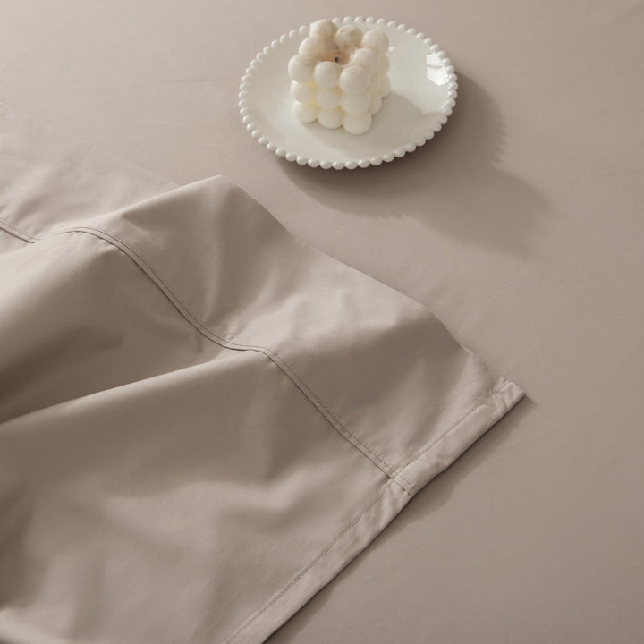 Casey Cotton Flat Sheet 400TC Linen | King Single Bed