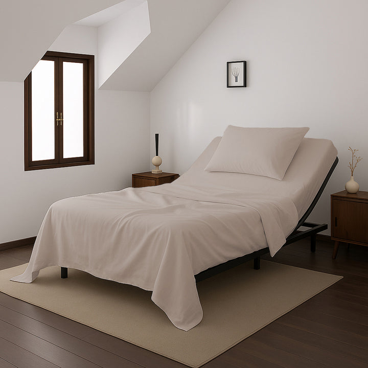 Casey Cotton Sheet Set 400TC Linen | Long Single Bed 60cm