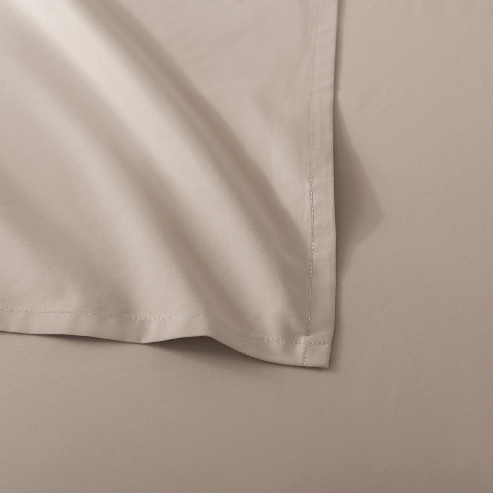 Casey Cotton Flat Sheet 400TC Linen | Queen Bed