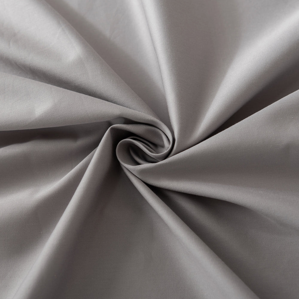 Casey Cotton Fitted Sheet 400TC Pewter | Long Single Bed 60cm