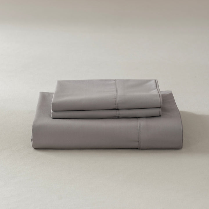 Casey Cotton Sheet Set 400TC Pewter | King Bed 60cm