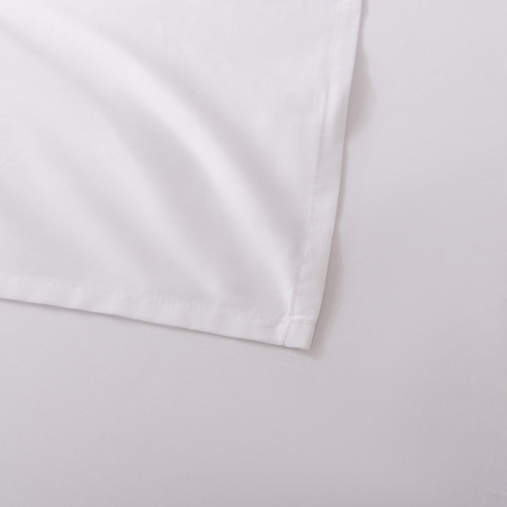 Casey Cotton Flat Sheet 400TC White | Single Bed