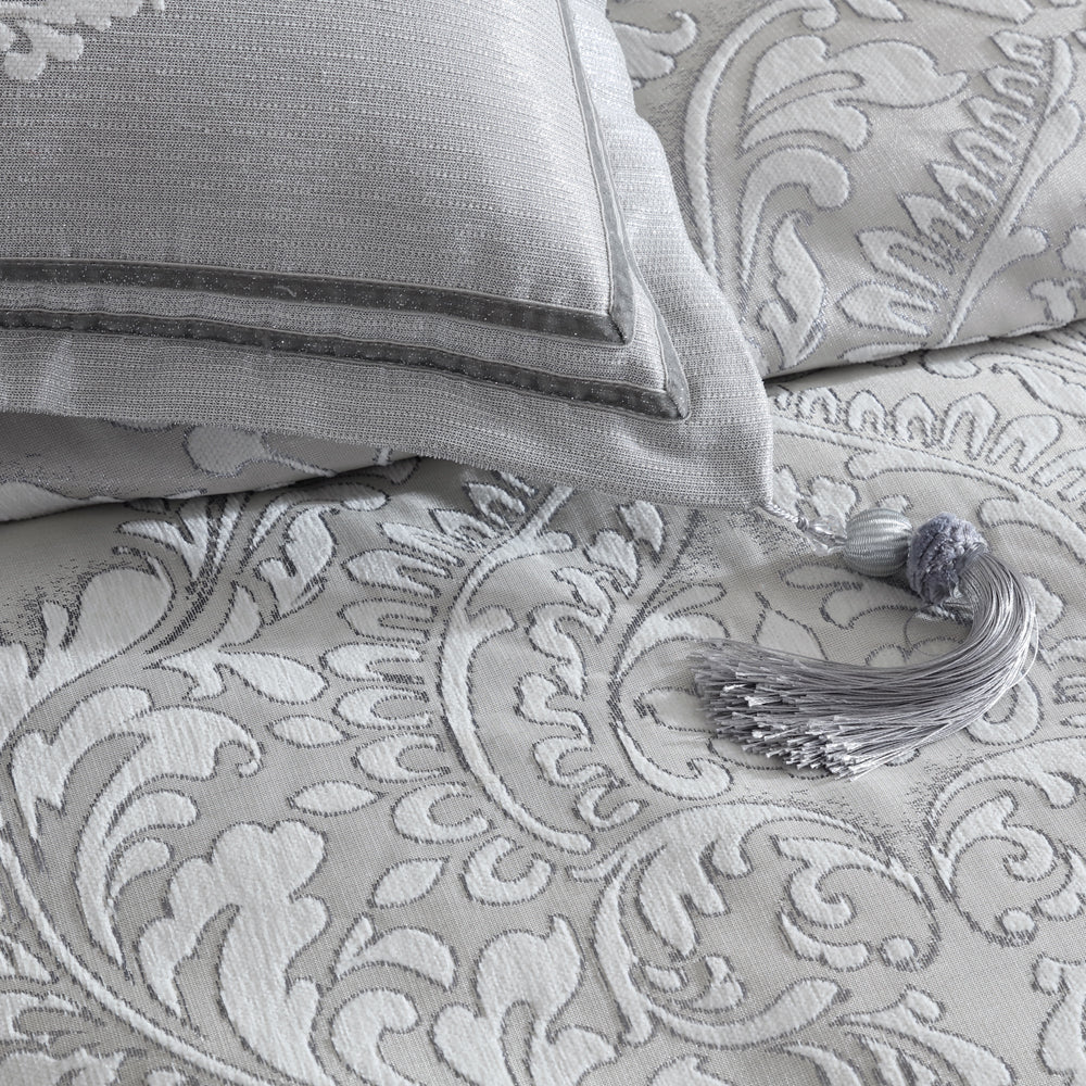 Alexander Silver Quilt Cover Set | King Bed