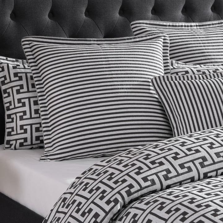 Davinci Constantine Gunmetal Square Filled Cushion Lifestyle | My Linen