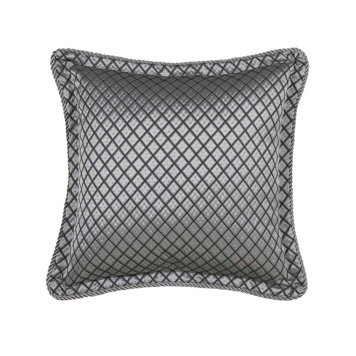 Lancaster Silver Square Filled Cushion