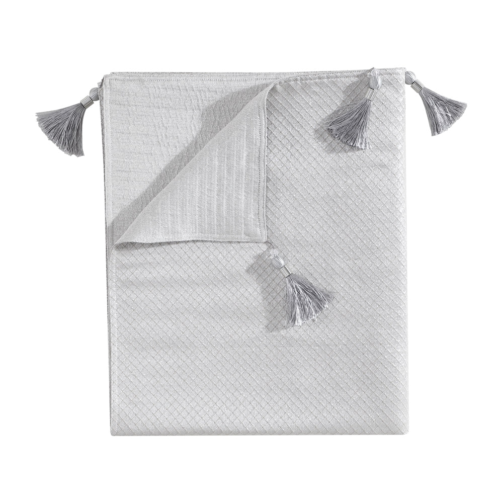 Davinci Octavia Silver Throw | My Linen